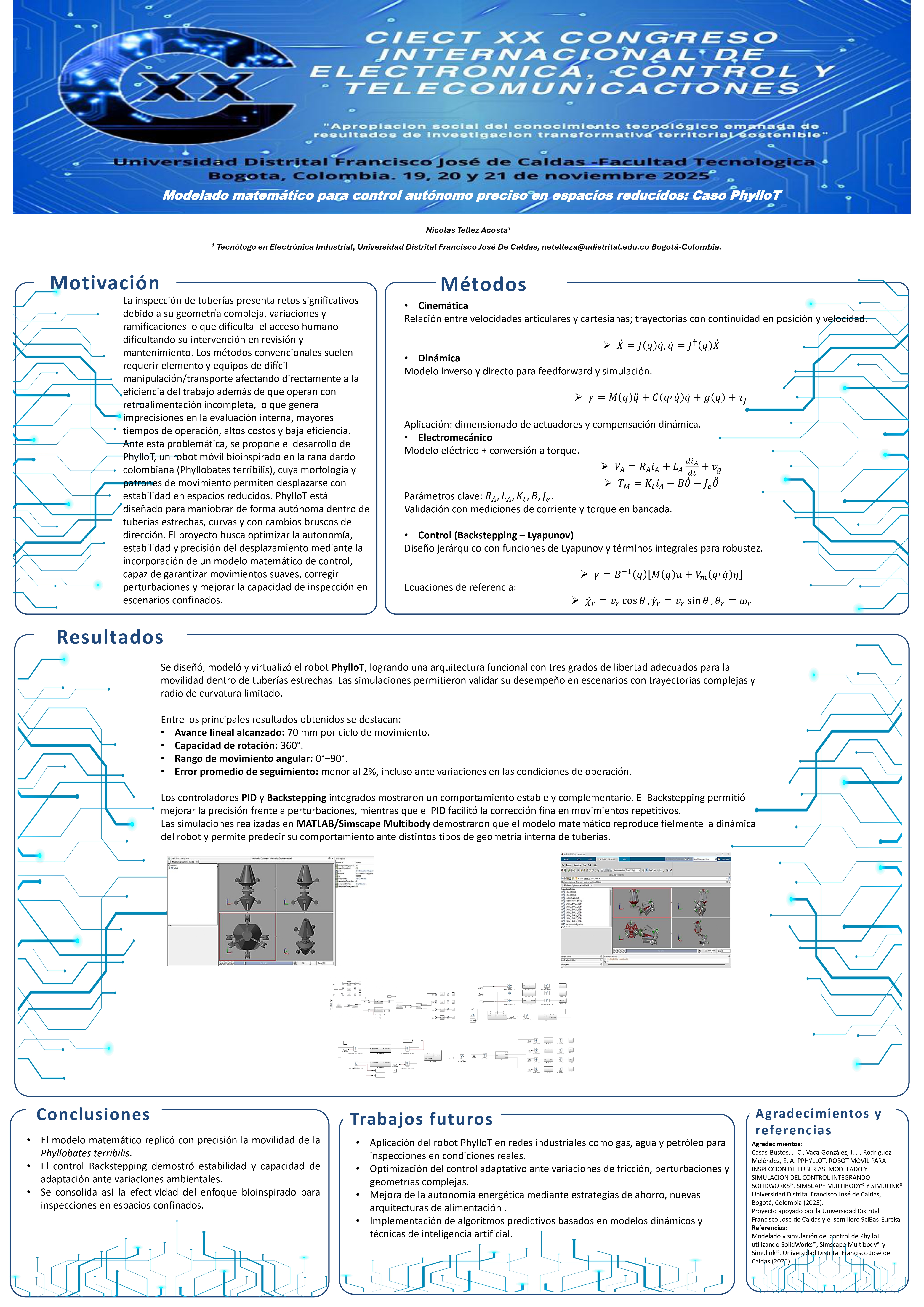 MODELADO MATEMÁTICO PARA CONTROL AUTÓNOMO PRECISO EN ESPACIOS REDUCIDOS: CASO PHYLLOT MODELADO MATEMÁTICO PARA CONTROL AUTÓNOMO PRECISO EN ESPACIOS REDUCIDOS: CASO PHYLLOT