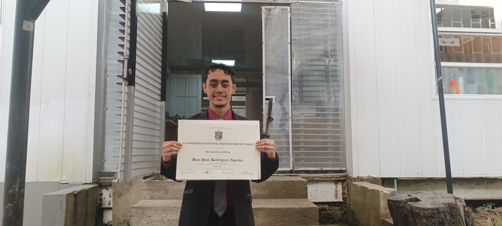 Jean Paul Rodríguez Agredo, Licenciado en Física 