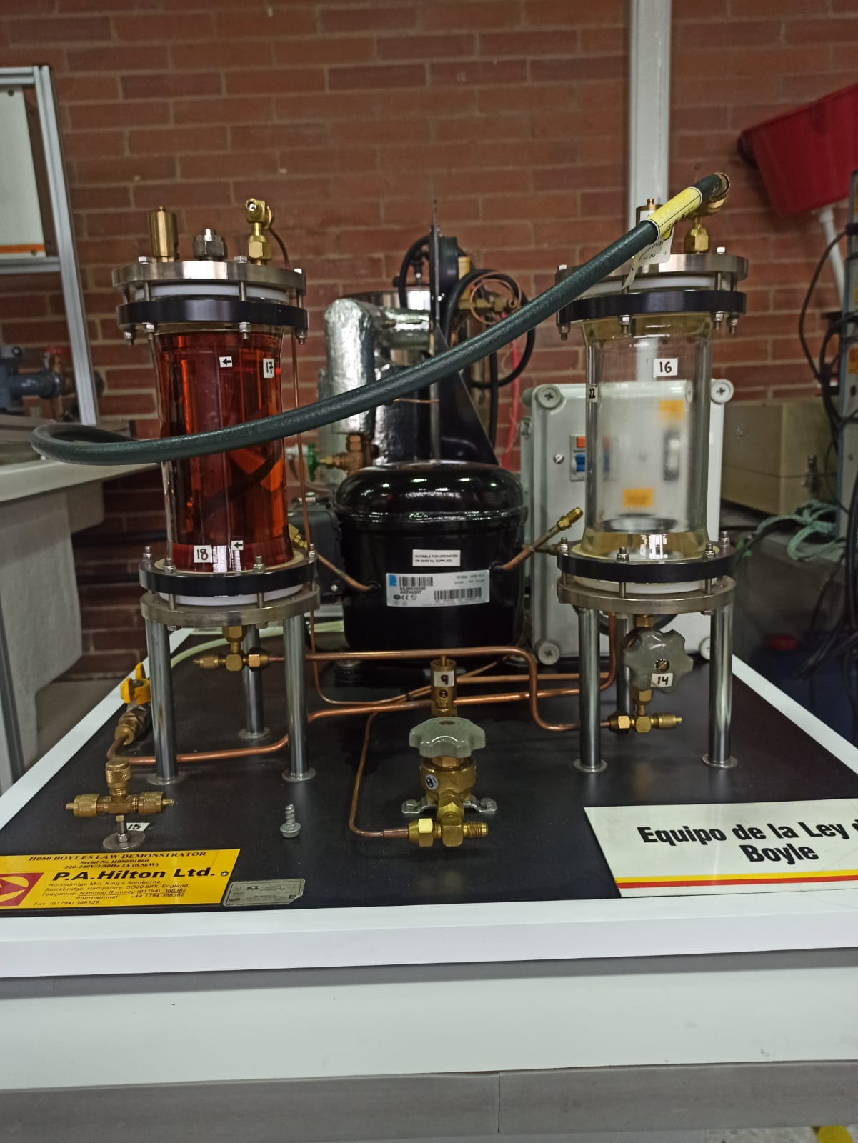 Ley de Boyle (Boyle's Law demostrator)