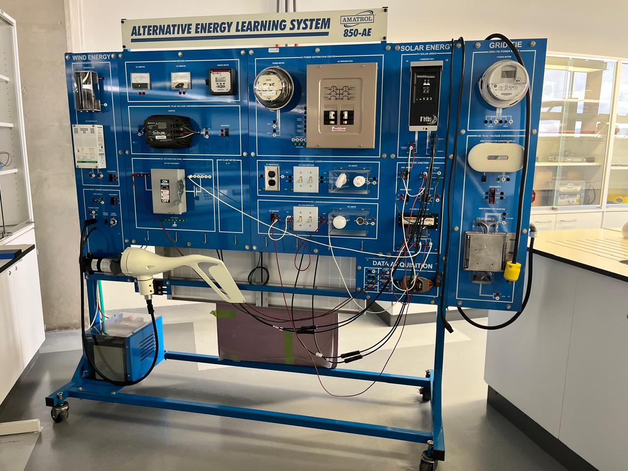 Sistema de Aprendizaje en Energía Eólica y Combinación con Solar