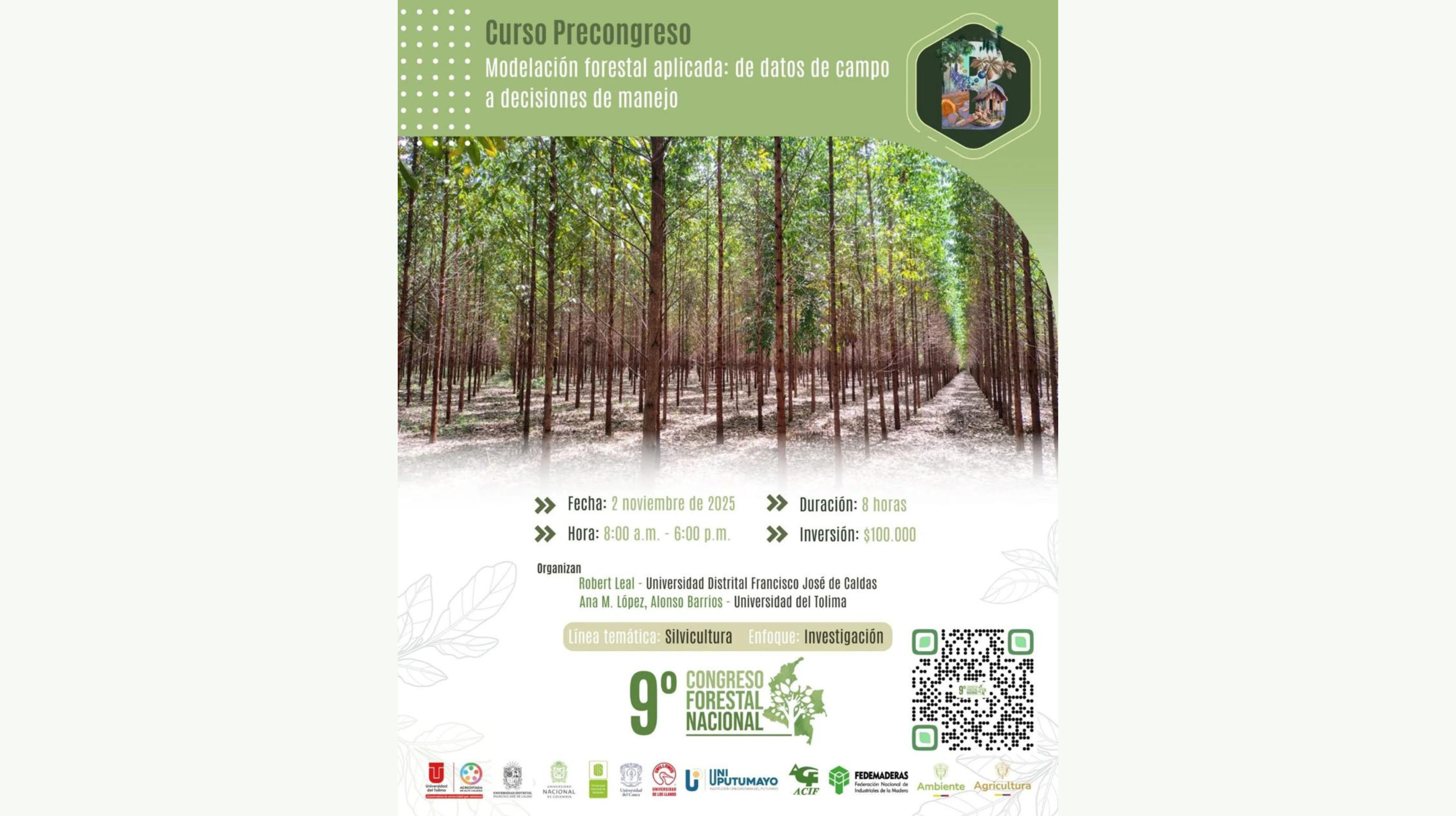 Información acerca del 9° Congreso Forestal