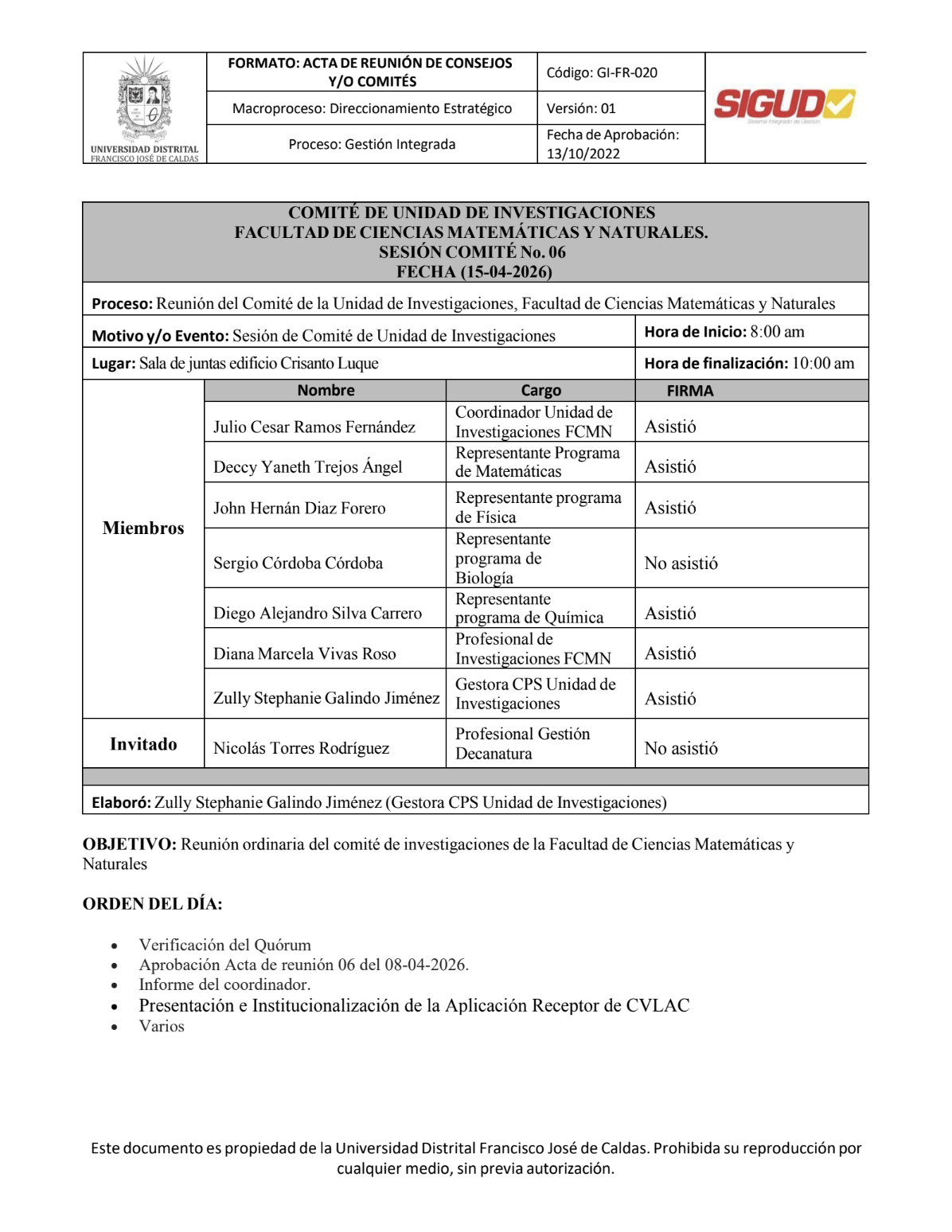 Acta de Comité (N° 07)